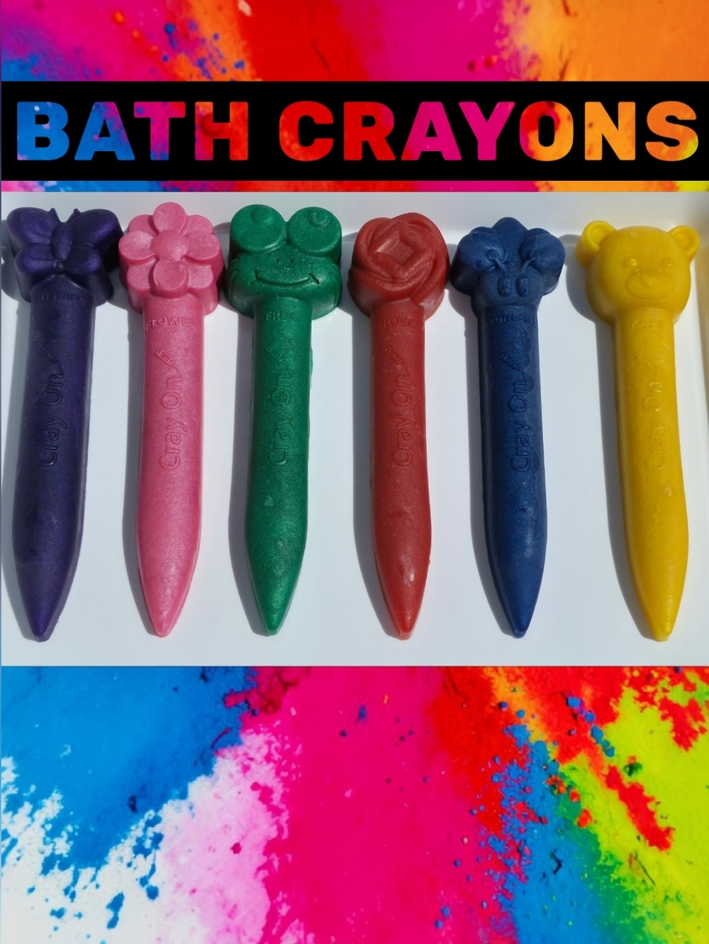 Artisan Bath Crayons | Set of 6 | Star Fresh Kids Gift Box